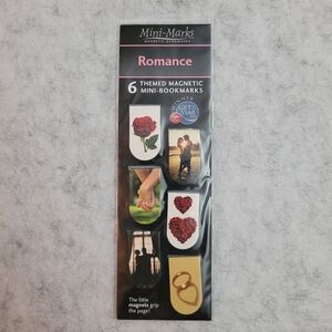 IF 2010 Magnetic Bookmarks 6 Mini-Marks Romance Novel Love Themed Page Tag #2510